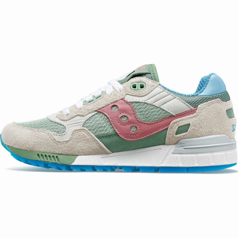 Men's Saucony Shadow 5000 Blue-Footed Booby Sneakers White / Multicolor | SG S21403-E07