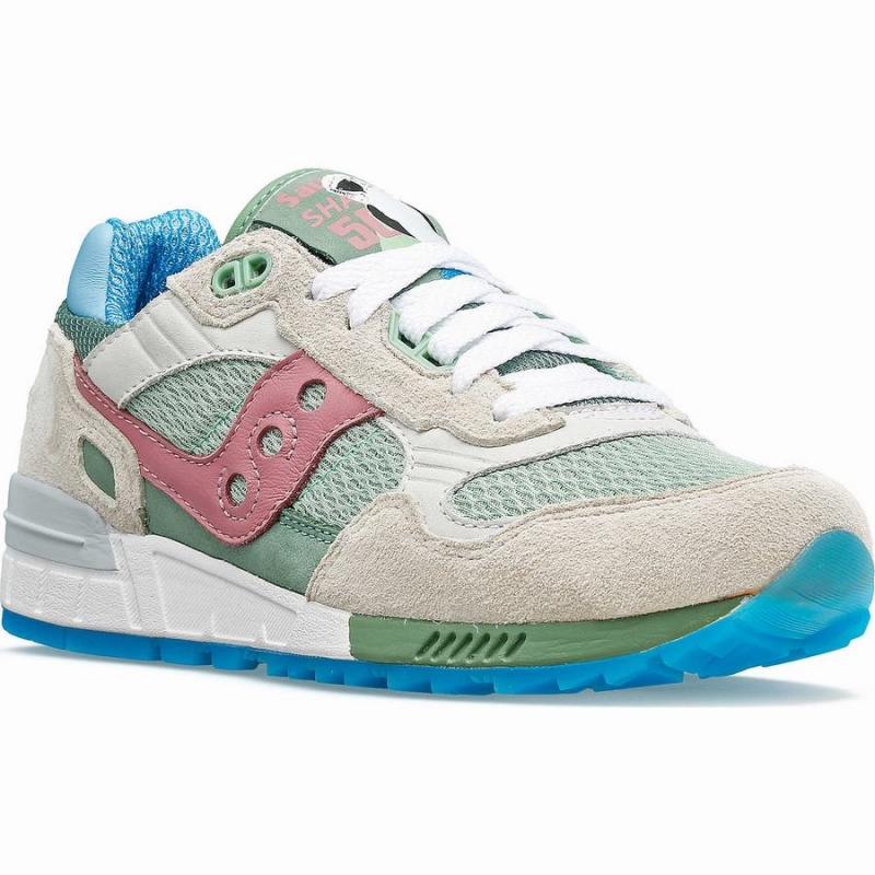 Men's Saucony Shadow 5000 Blue-Footed Booby Sneakers White / Multicolor | SG S21403-E07