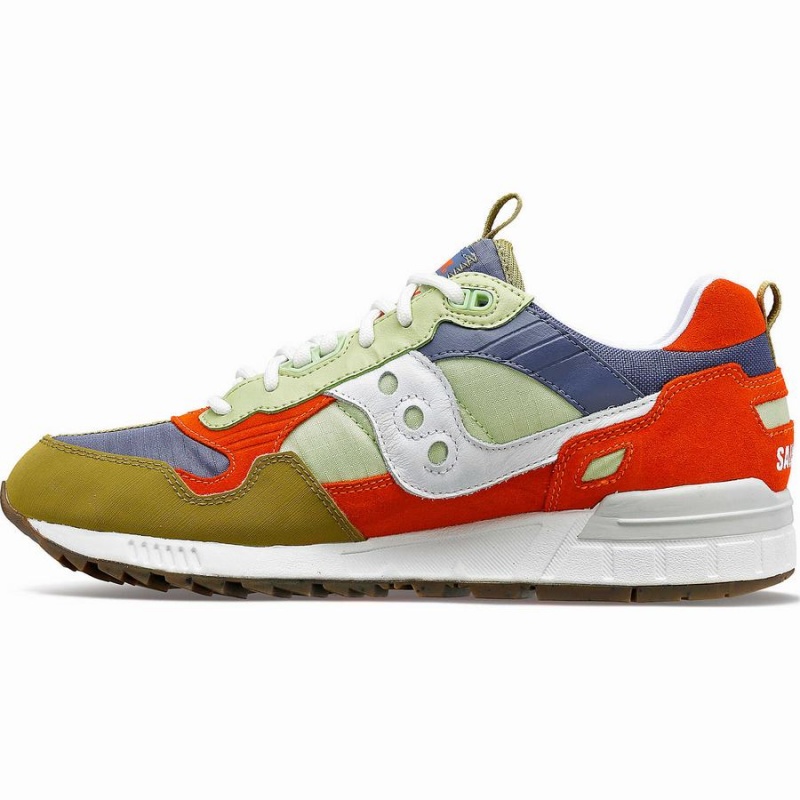 Men's Saucony Shadow 5000 Outdoor Sneakers Olive / Grey / Orange | SG S89735-D10