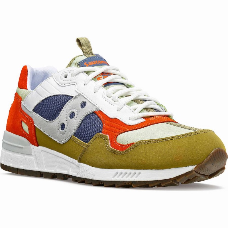 Men's Saucony Shadow 5000 Outdoor Sneakers Olive / Grey / Orange | SG S89735-D10