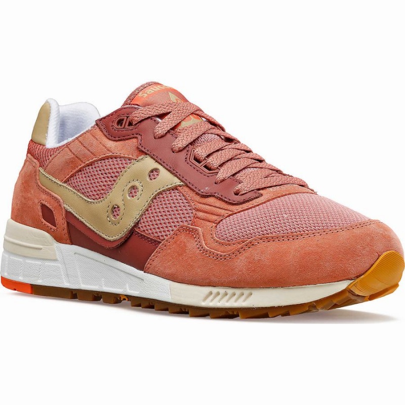 Men's Saucony Shadow 5000 Premium Sneakers Coral / Brown | SG S70961-M95