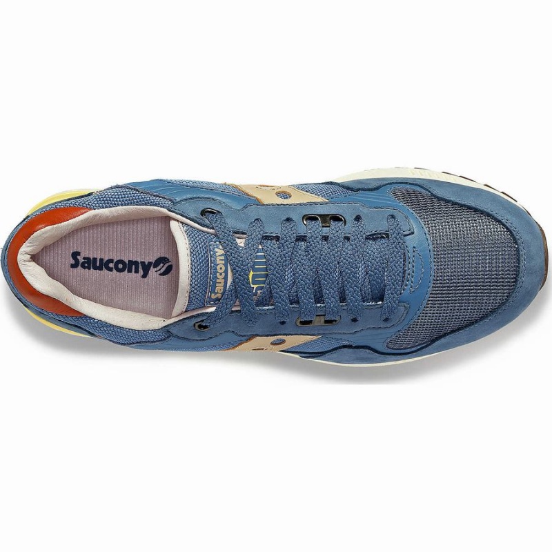 Men's Saucony Shadow 5000 Premium Sneakers Blue / Yellow | SG S45320-Q86