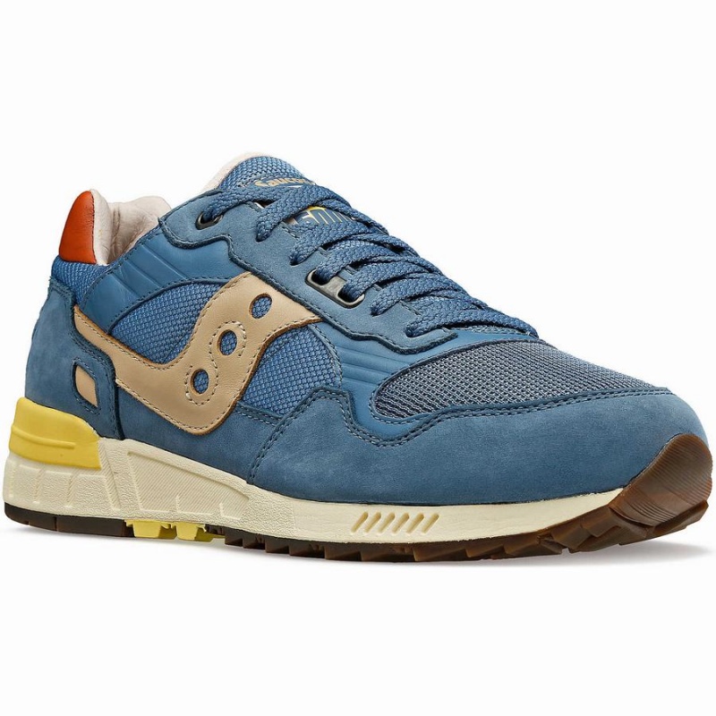 Men's Saucony Shadow 5000 Premium Sneakers Blue / Yellow | SG S45320-Q86