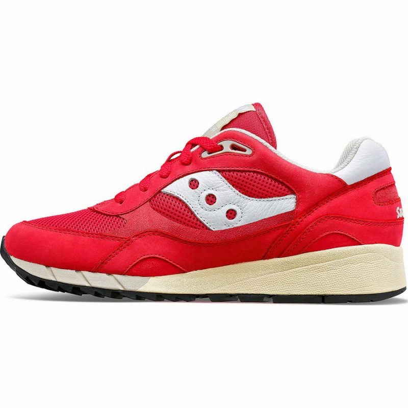 Men's Saucony Shadow 6000 Premium Sneakers Red / White | SG S53947-A13