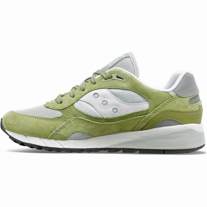 Men's Saucony Shadow 6000 Premium Sneakers Olive / White | SG S53840-S34