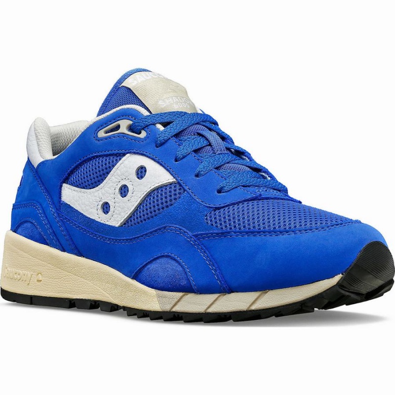 Men's Saucony Shadow 6000 Premium Sneakers Blue / White | SG S45219-D61