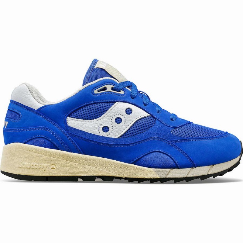 Men\'s Saucony Shadow 6000 Premium Sneakers Blue / White | SG S45219-D61