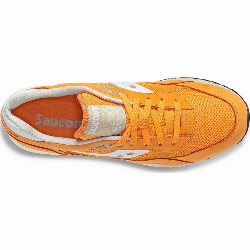 Men's Saucony Shadow 6000 Premium Sneakers Orange / White | SG S09761-F31