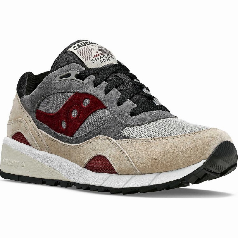 Men's Saucony Shadow 6000 Sneakers Beige / Grey | SG S06589-B65