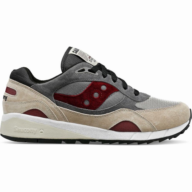 Men\'s Saucony Shadow 6000 Sneakers Beige / Grey | SG S06589-B65