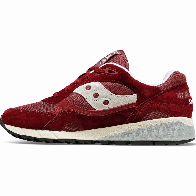 Men's Saucony Shadow 6000 Sneakers Burgundy | SG S87054-P97