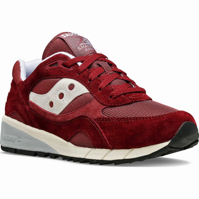 Men's Saucony Shadow 6000 Sneakers Burgundy | SG S87054-P97