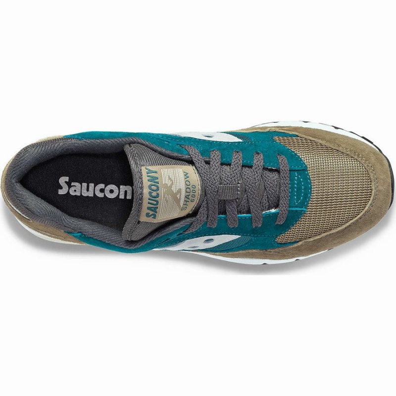 Men's Saucony Shadow 6000 Sneakers Grey / Turquoise | SG S02619-U04