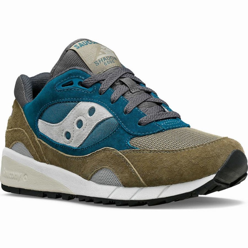 Men's Saucony Shadow 6000 Sneakers Grey / Turquoise | SG S02619-U04