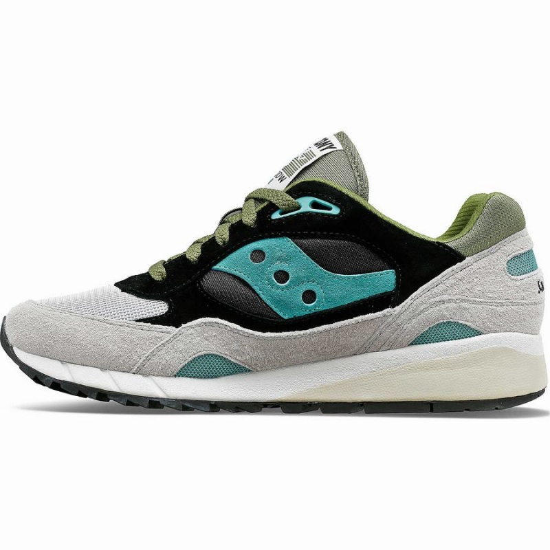 Men's Saucony Shadow 6000 Sneakers Grey / Green / Black | SG S64309-Z40