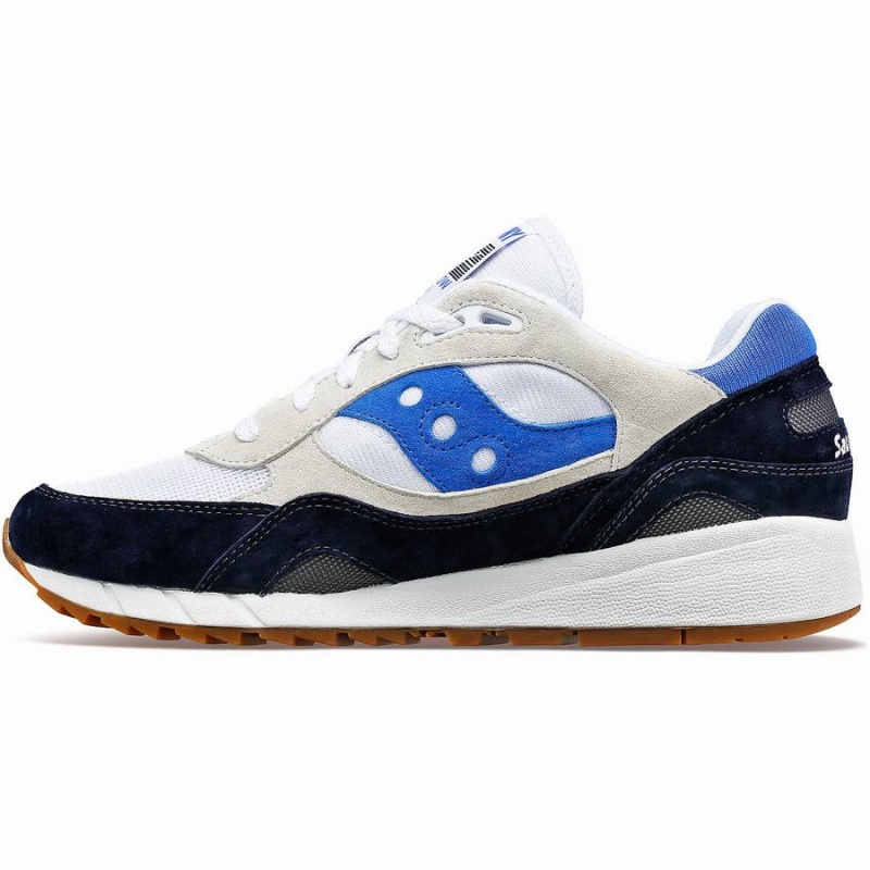 Men's Saucony Shadow 6000 Sneakers White / Navy / Blue | SG S56073-R90