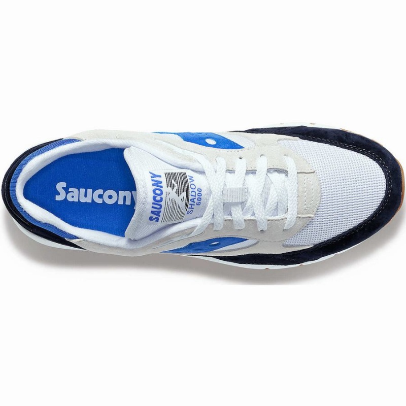 Men's Saucony Shadow 6000 Sneakers White / Navy / Blue | SG S56073-R90