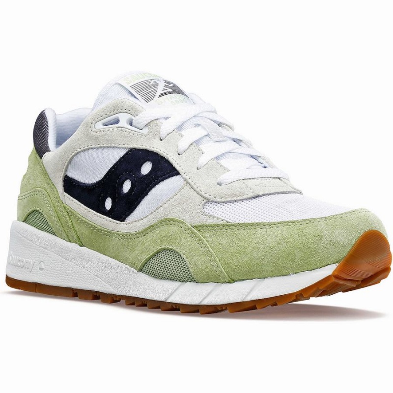 Men's Saucony Shadow 6000 Sneakers White / Mint / Navy | SG S95671-T81