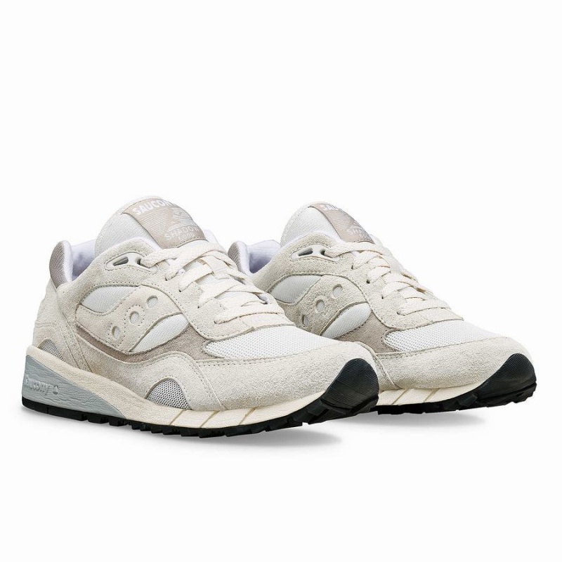 Men's Saucony Shadow 6000 Sneakers White / Grey | SG S78612-Y34