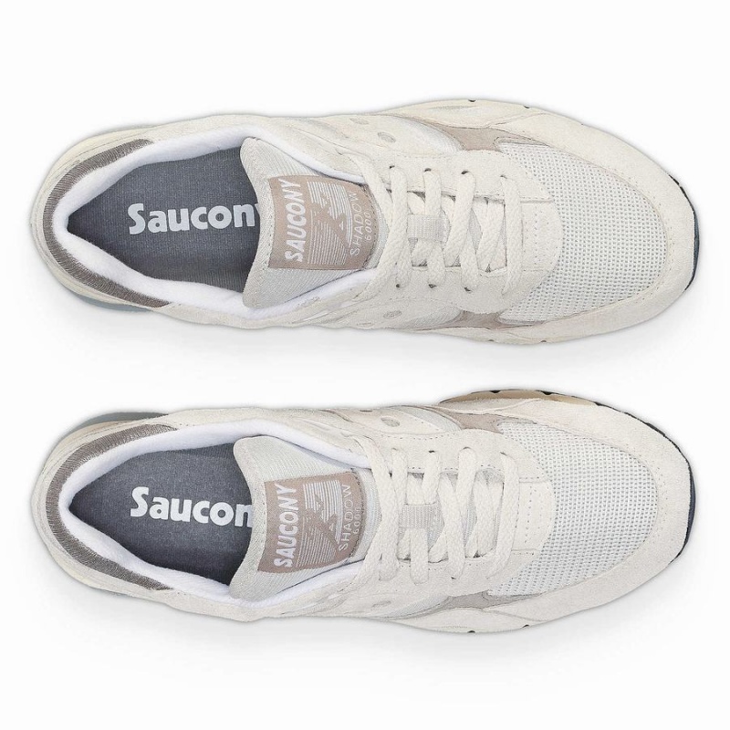 Men's Saucony Shadow 6000 Sneakers White / Grey | SG S78612-Y34