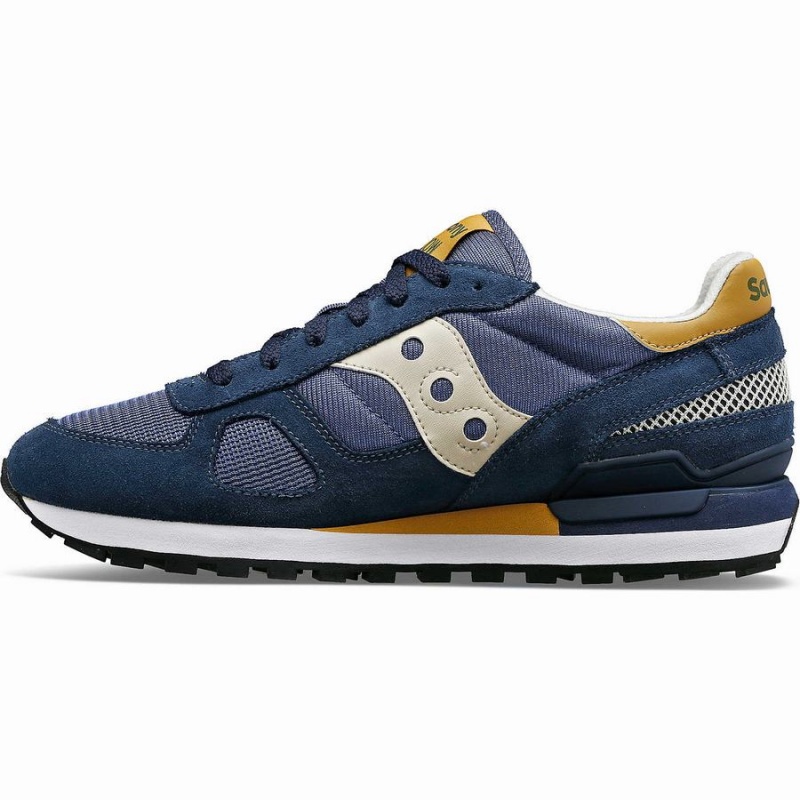 Men's Saucony Shadow Original Sneakers Navy / Brown | SG S27985-G81