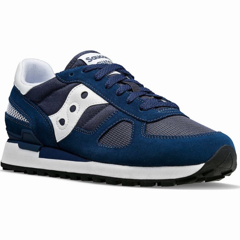 Men's Saucony Shadow Original Sneakers Navy / White | SG S05143-R87