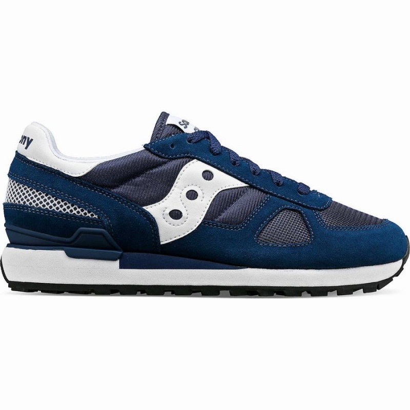 Men\'s Saucony Shadow Original Sneakers Navy / White | SG S05143-R87