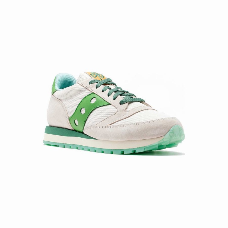 Men's Saucony Shamrock Jazz 81 Sneakers White / Green | SG S91054-H12