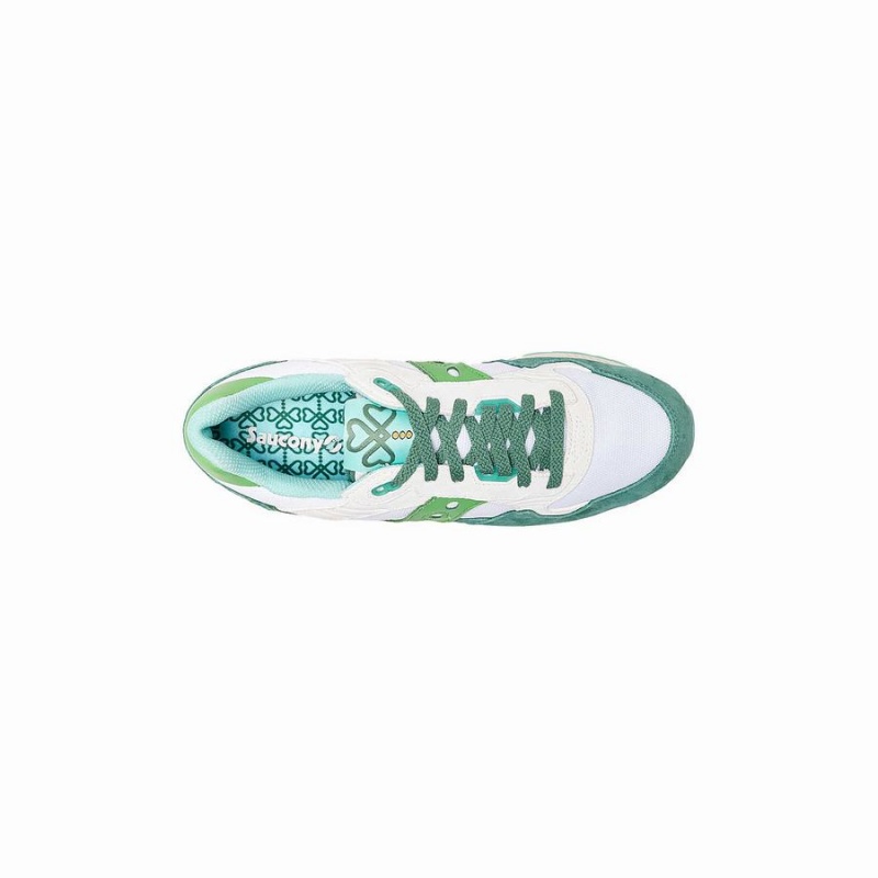 Men's Saucony Shamrock Shadow 5000 Sneakers White / Green | SG S46012-D82