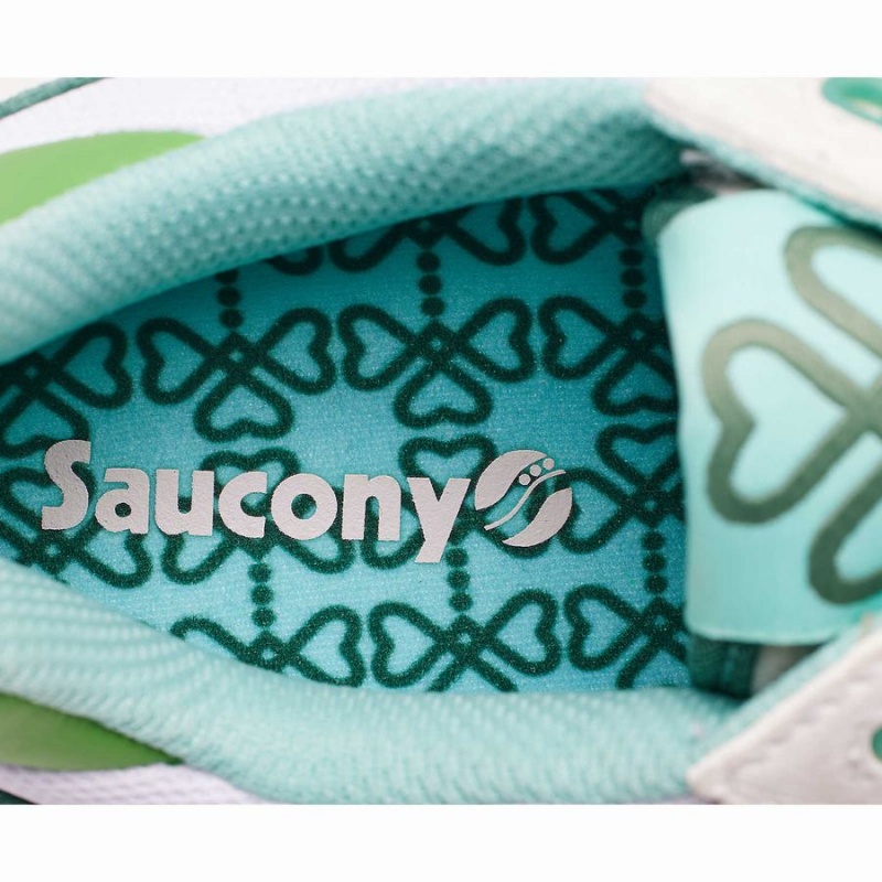 Men's Saucony Shamrock Shadow 5000 Sneakers White / Green | SG S46012-D82