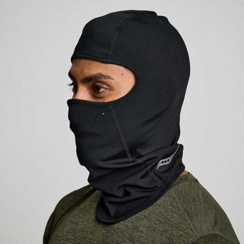 Men\'s Saucony Solstice Balaclava Headband Black | SG S78149-T86