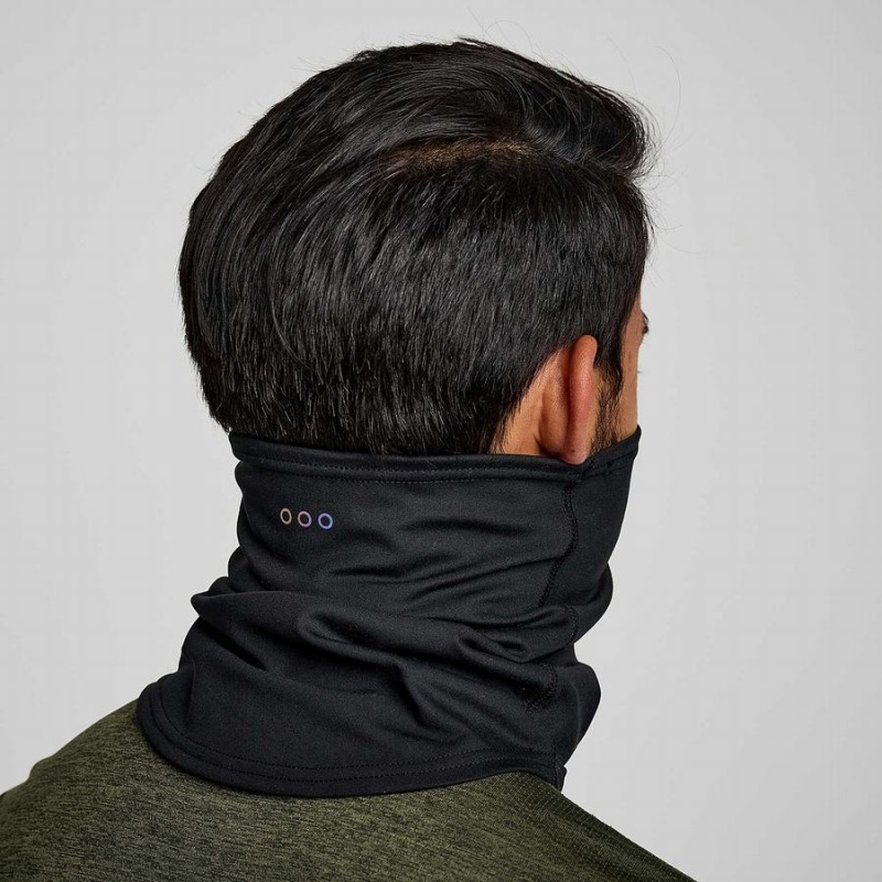 Men's Saucony Solstice Gaiter Neck Warmer Black | SG S10239-N20