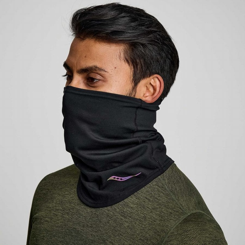 Men\'s Saucony Solstice Gaiter Neck Warmer Black | SG S10239-N20