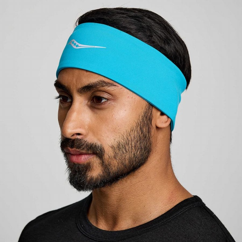 Men\'s Saucony Solstice Headband Blue | SG S79068-Y62