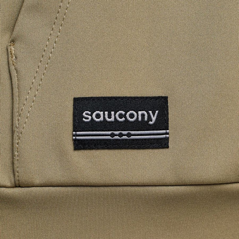 Men's Saucony Solstice Oysterpuff Hoody Jackets Coffee | SG S96714-A16