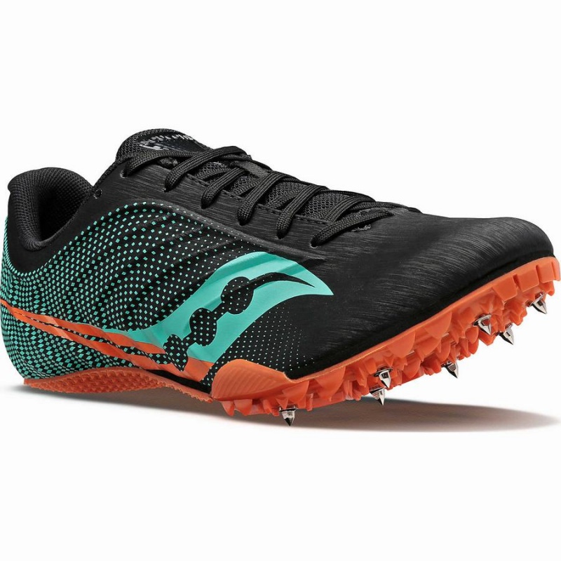 Men's Saucony Spitfire 5 Track Spikes Black / Mint | SG S62918-X47