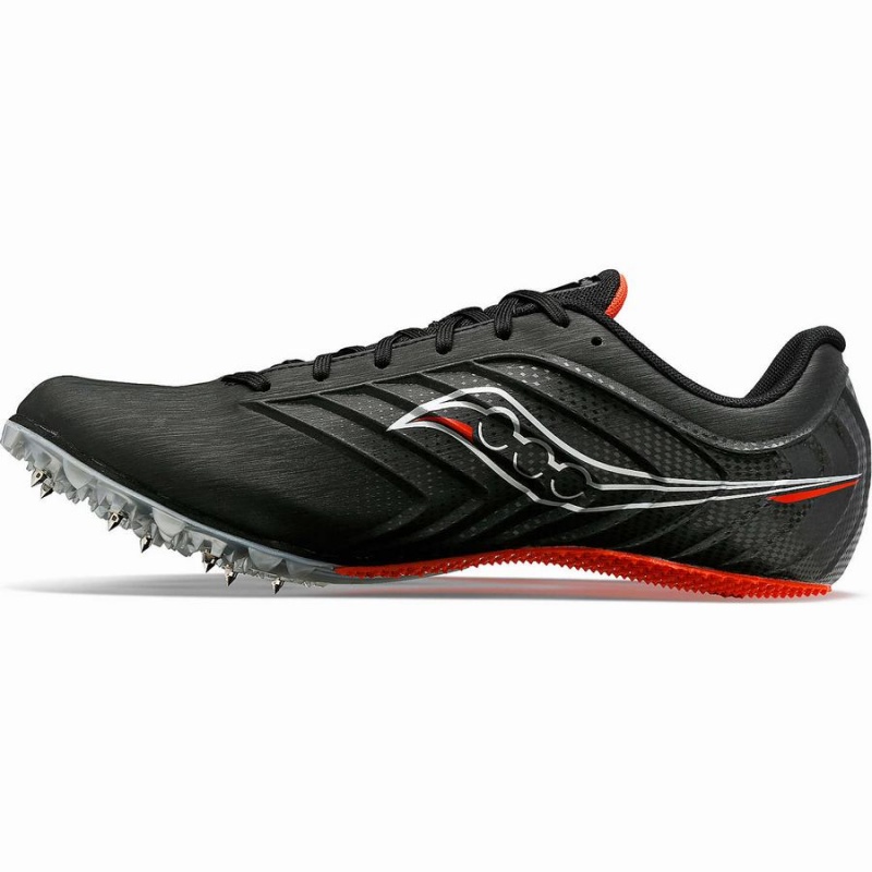 Men's Saucony Spitfire 5 Track Spikes Black / Red | SG S86274-C82