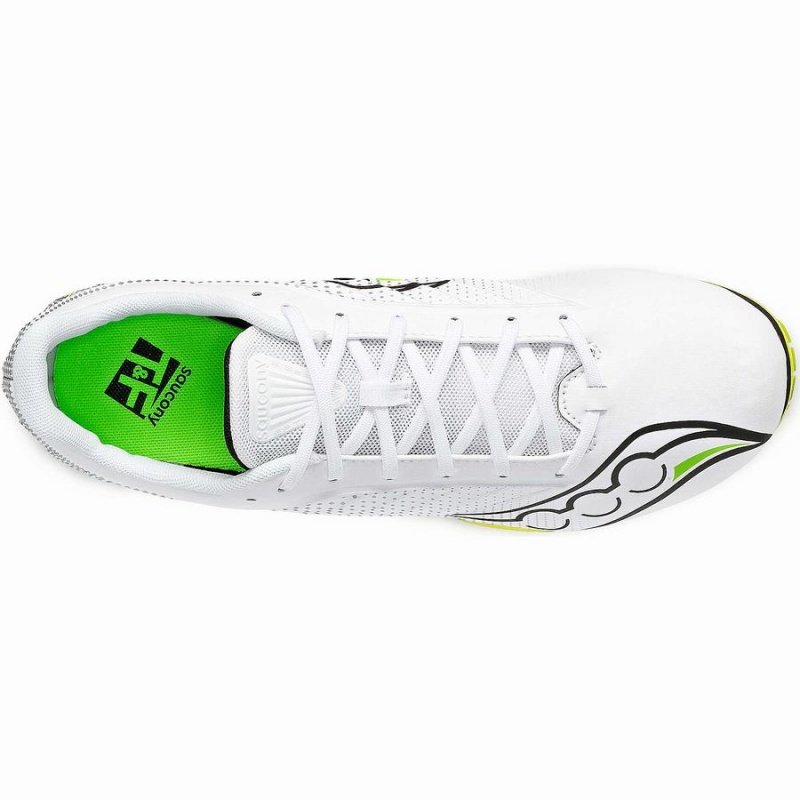 Men's Saucony Spitfire 5 Track Spikes White / Green | SG S98742-P72