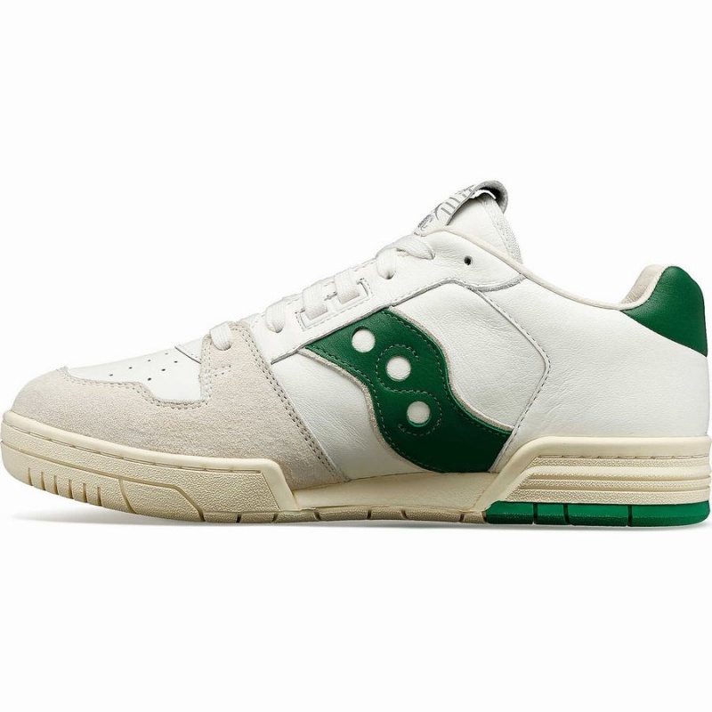 Men's Saucony Spot-Bilt™ Sonic Low Premium Sneakers Beige / Green | SG S10467-W12