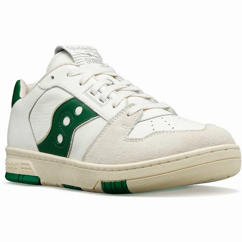 Men's Saucony Spot-Bilt™ Sonic Low Premium Sneakers Beige / Green | SG S10467-W12