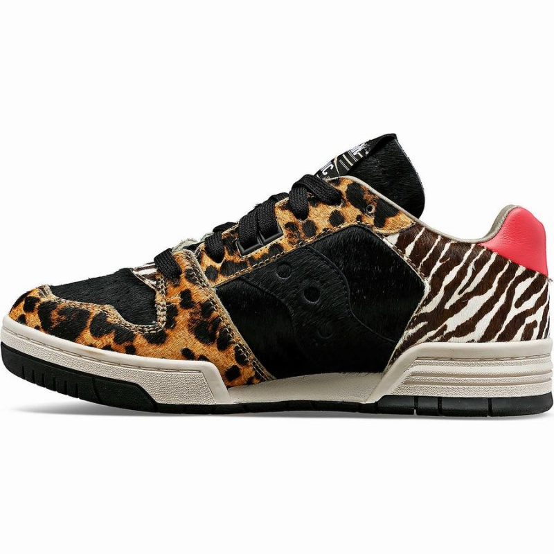 Men's Saucony Spot-Bilt™ Sonic Low Sneakers Leopard / Pink | SG S25903-U03