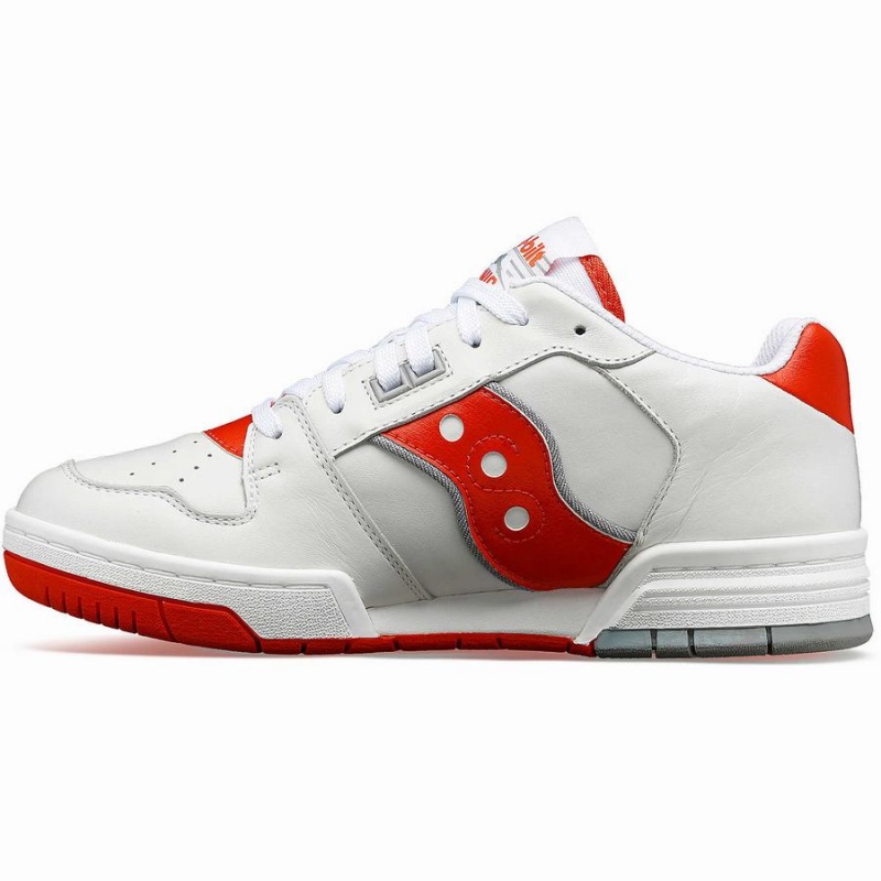 Men's Saucony Spot-Bilt™ Sonic Low Sneakers White / Red | SG S04372-P59