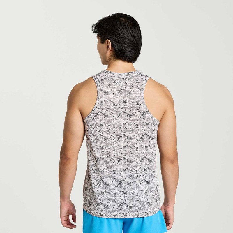 Men's Saucony Stopwatch Graphic Singlet Tank Top Camo | SG S80625-L47