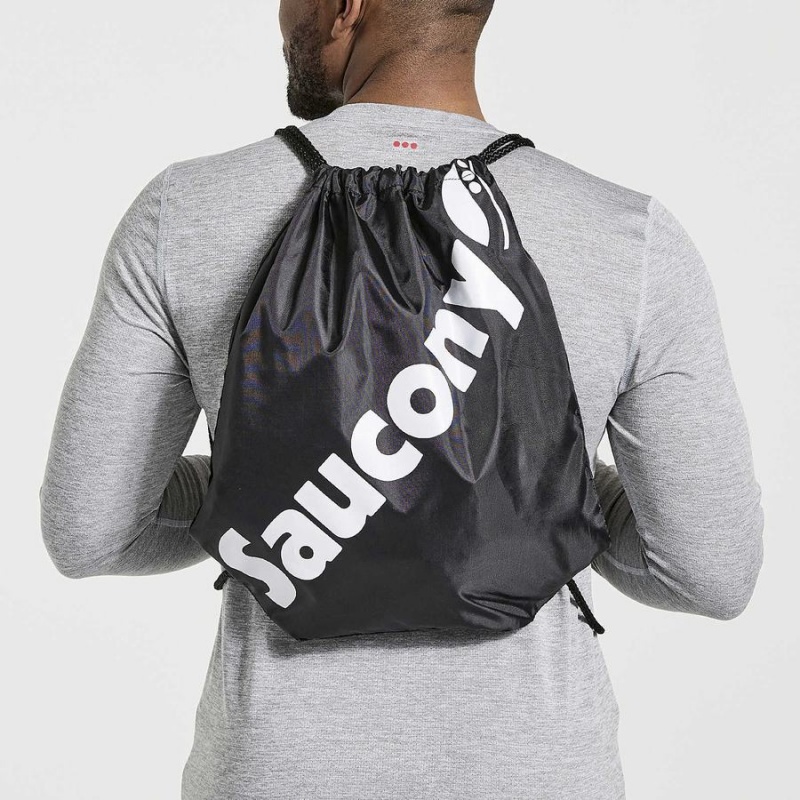 Men\'s Saucony String Bags Black | SG S10945-U75