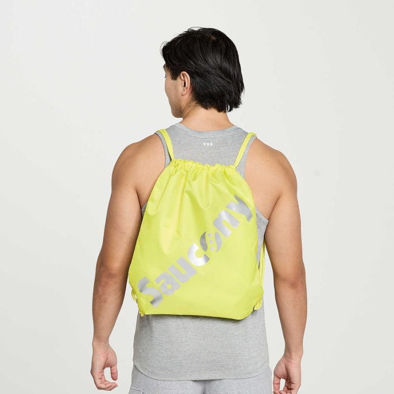 Men\'s Saucony String Bags Yellow | SG S46387-Y56