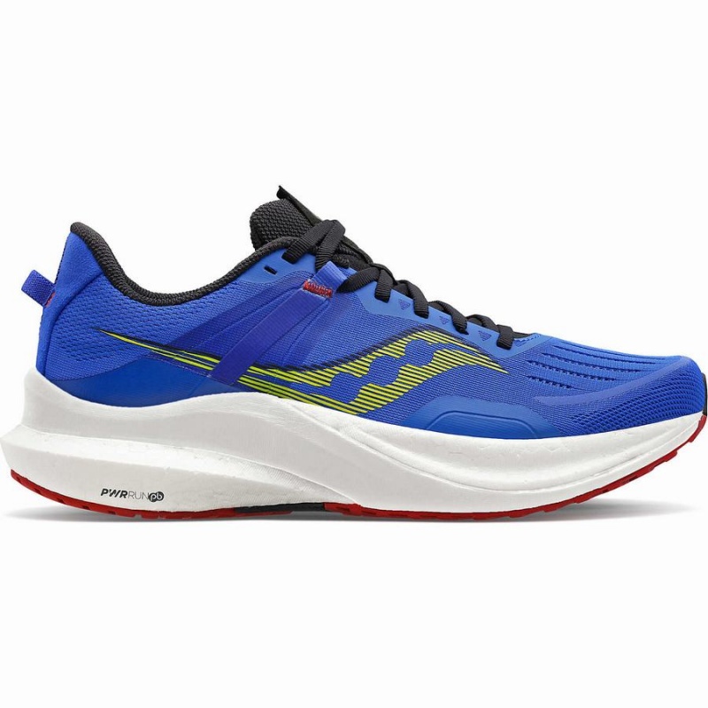 Men\'s Saucony Tempus Running Shoes Blue | SG S02816-A70