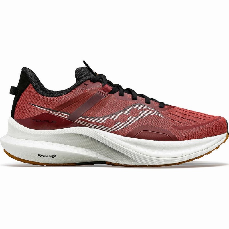 Men\'s Saucony Tempus Running Shoes Red / Black | SG S37496-X90