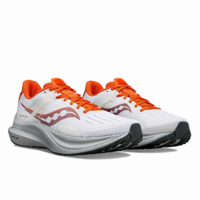 Men's Saucony Tempus Running Shoes White | SG S05762-Y62