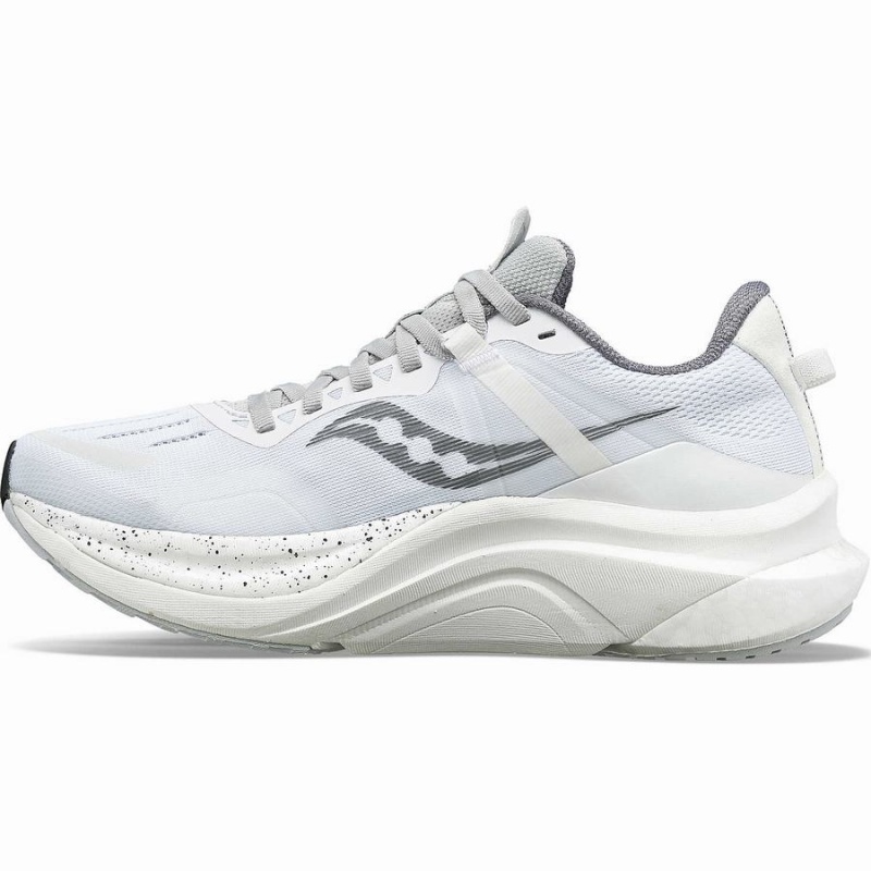 Men's Saucony Tempus Running Shoes White / Black | SG S47395-Z63