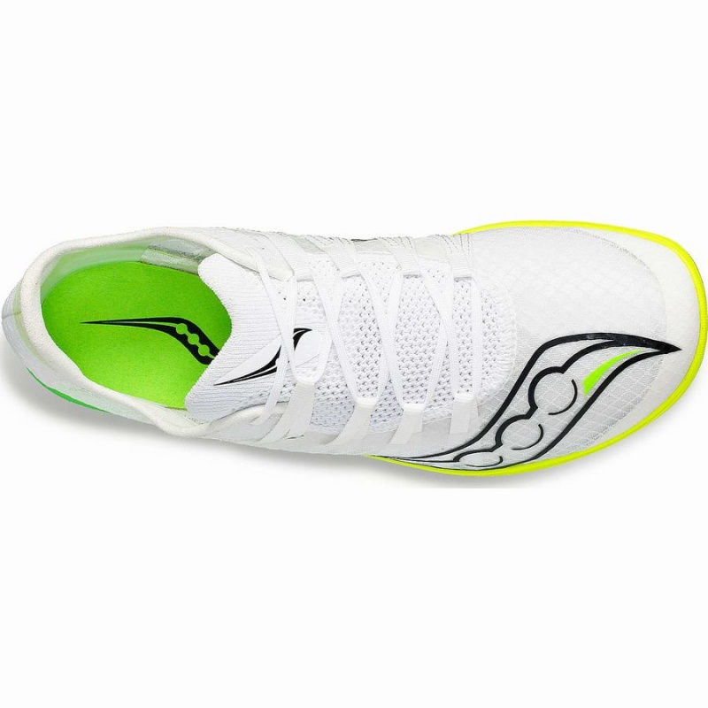 Men's Saucony Terminal VT Track Spikes White / Green | SG S57482-D45